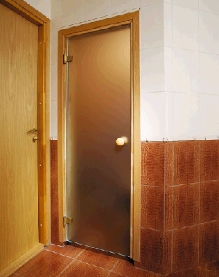 Фото товара Дверь для сауны А-Стекло Andres Матовая бронза 8x19. Изображение №1